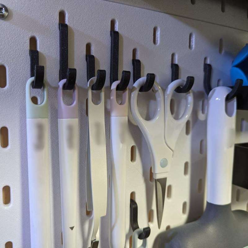 Workshop Tools.Hanging Board - Pegboard Flush Hook Wall Mount Flat