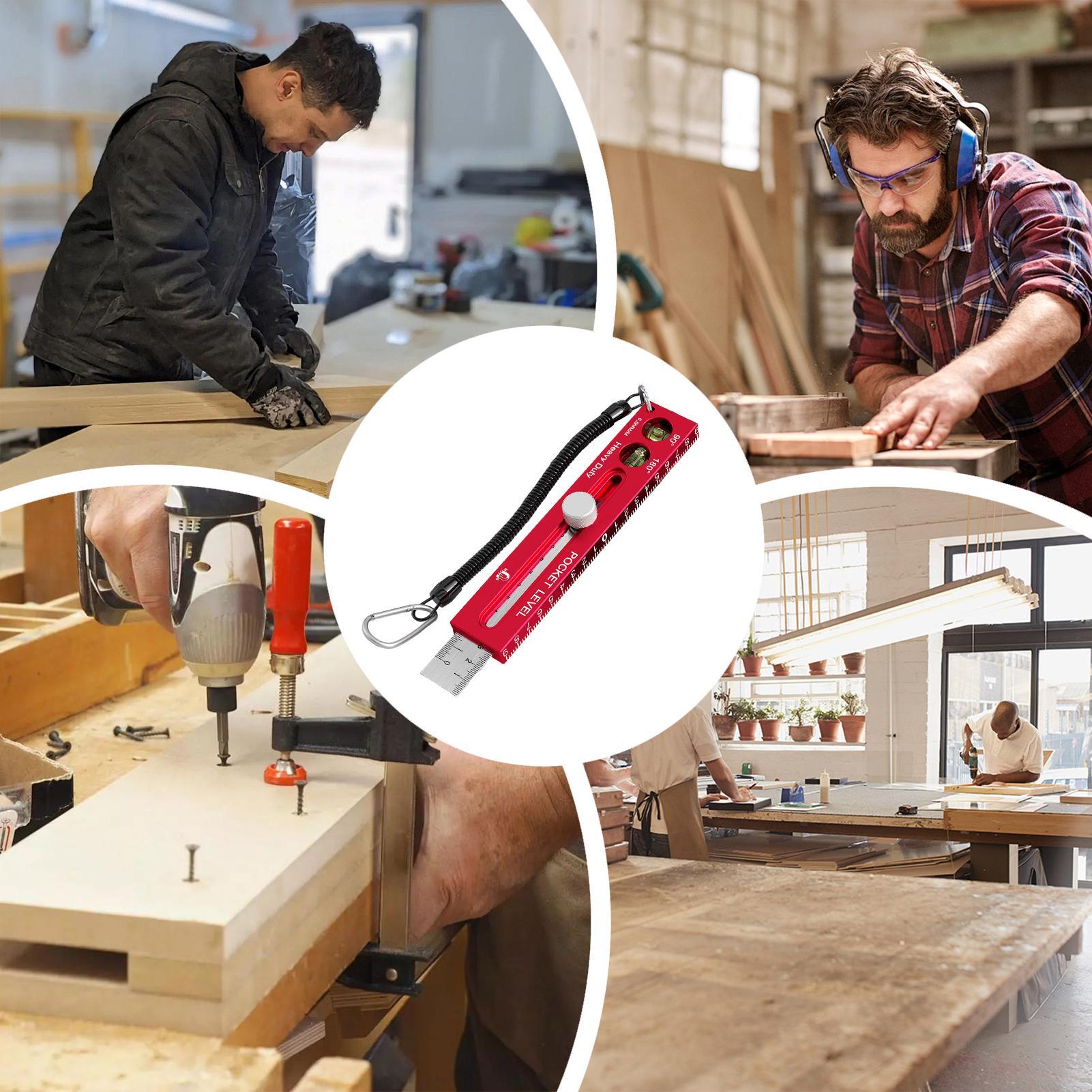 Magnetic Woodworking Ruler Alu - Workshop Marking Tools ulasan dan harga