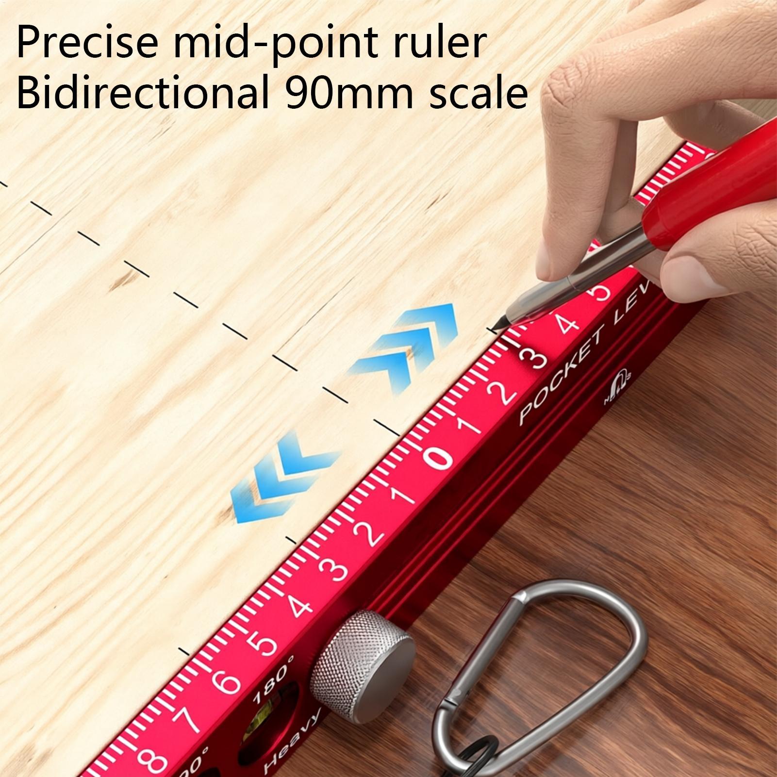 Magnetic Woodworking Ruler Alu - Workshop Marking Tools ulasan dan harga
