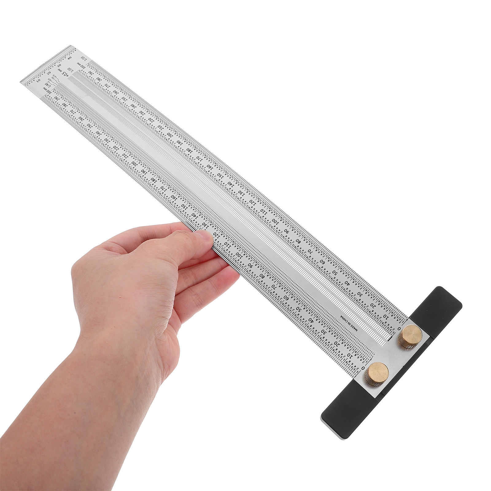 Woodworking Ruler T-Square 300 - Workshop Marking Tools ulasan dan harga