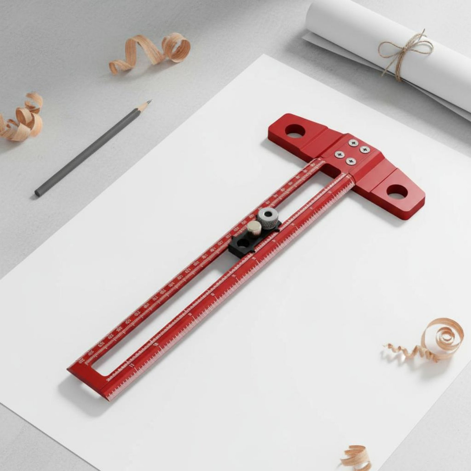 T-Square Ruler Laser Etched Sc - Workshop Marking Tools ulasan dan harga