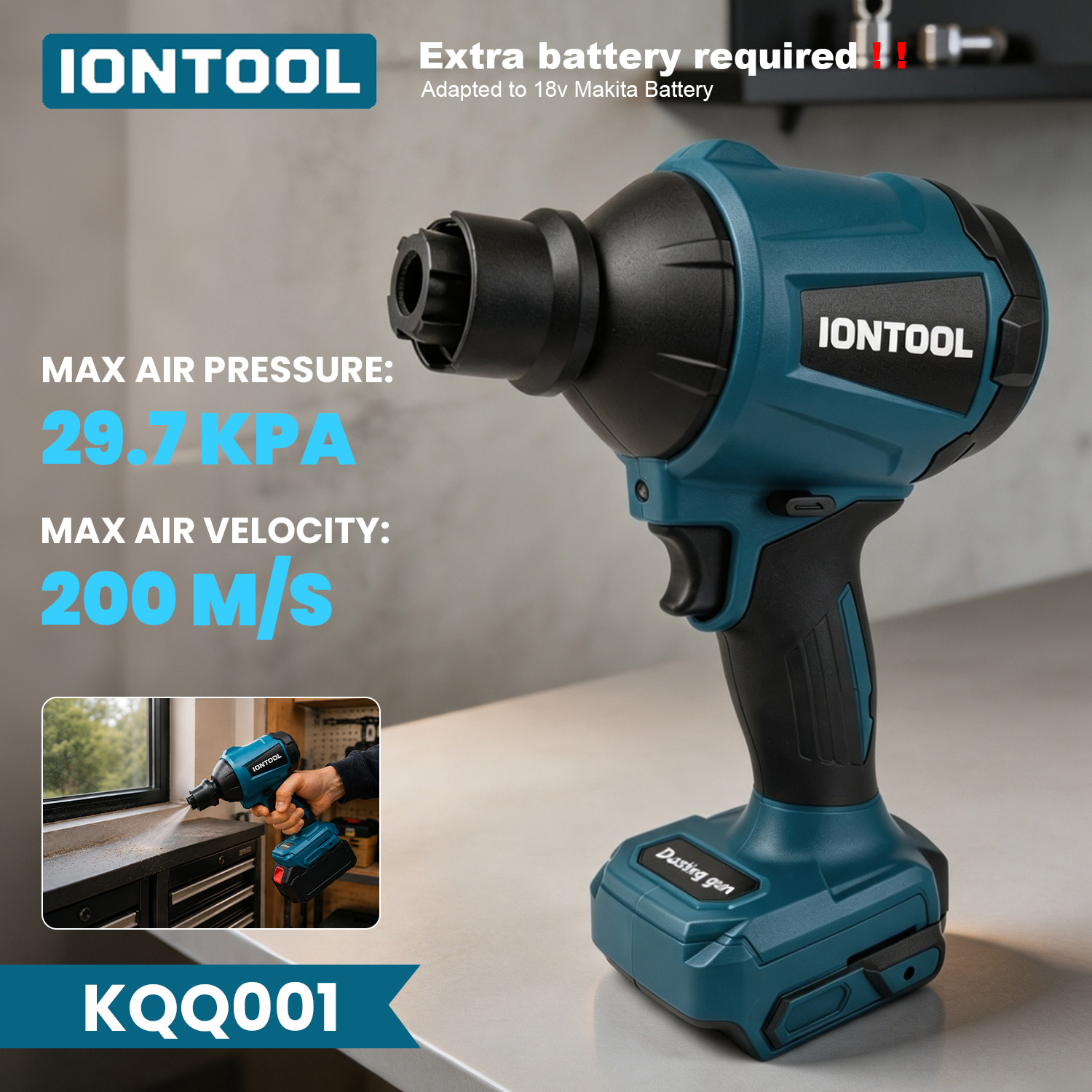 IONTOOL Air Blower 29.7kPa 200 - Workshop Cleaning Tools ulasan dan harga