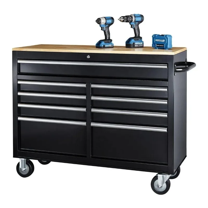 Heavy-Duty 46 Inch 9-Drawer Wo - Tools Trolley For Workshop ulasan dan harga