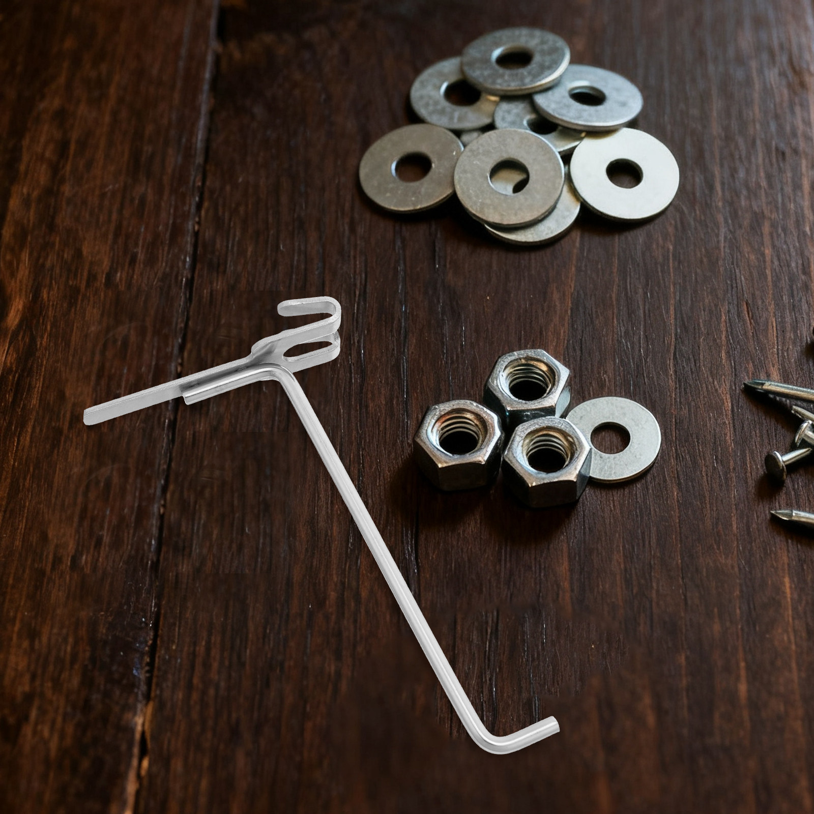6Pcs Stainless Steel Pegboard  - Workshop Tools Board ulasan dan harga