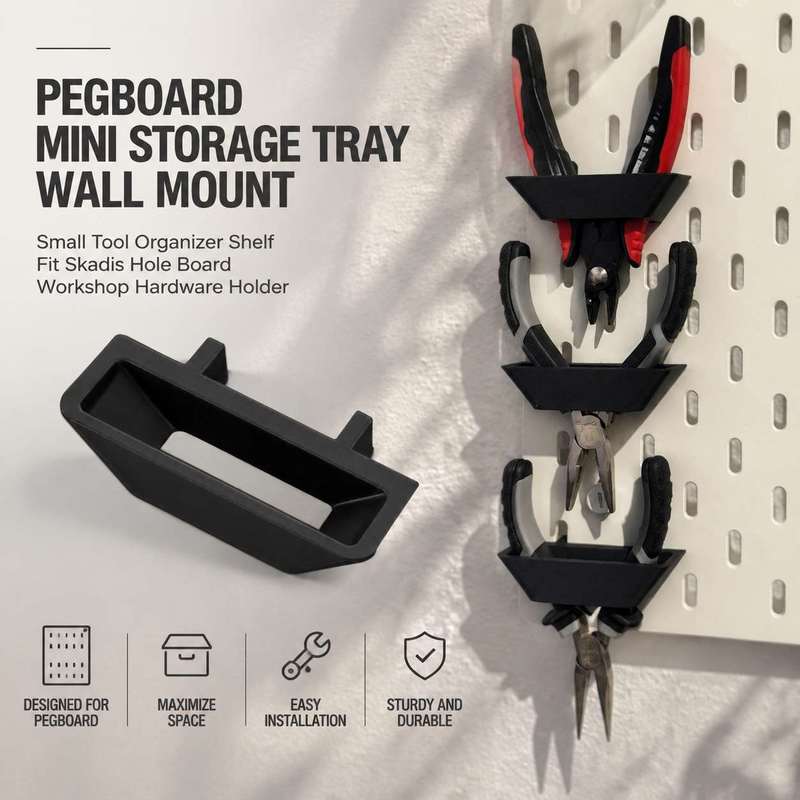 Pegboard Mini Storage Tray Wal - Workshop Tools Board ulasan dan harga
