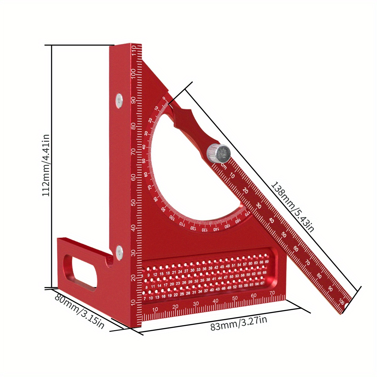3D Adjustable Carpentry Square - Dovetail Marking Guide ulasan dan harga