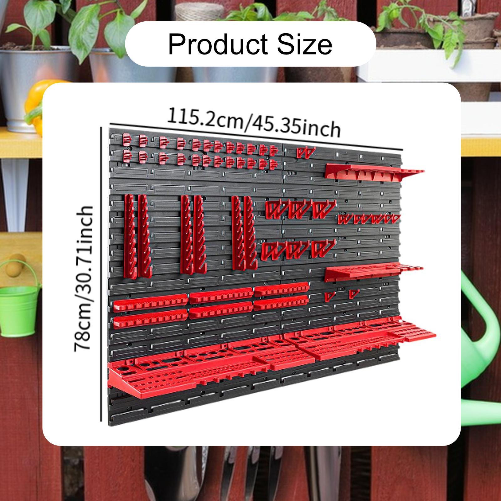 Wall Mounted Storage Bins with - Workshop Tools Board ulasan dan harga